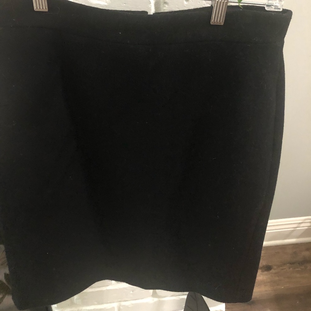 Classic Black JCrew Wool Pencil skirt